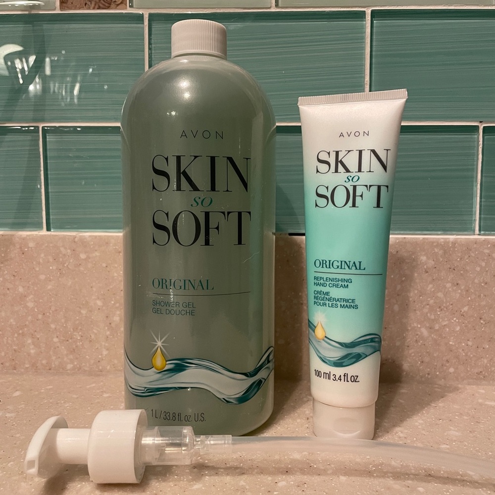 Avon Skin So Soft Shower Gel and Hand Lotion